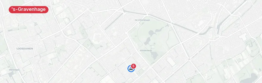 Kaart van Verkeersongeval Leyweg Den Haag