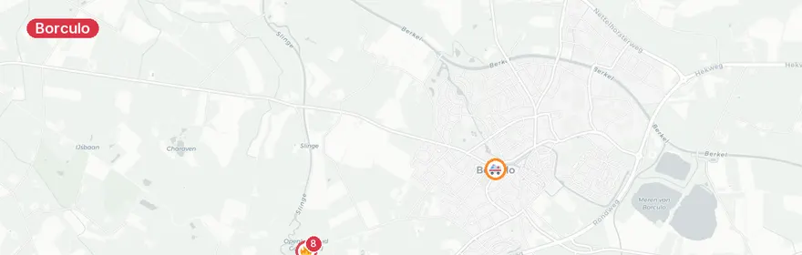 Kaart van Grote brand meubelfabriek Borculo, brandweerman gewond