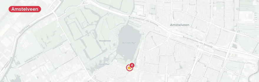 Kaart van Verkeersongeval met letsel Noorddammerlaan Amstelveen