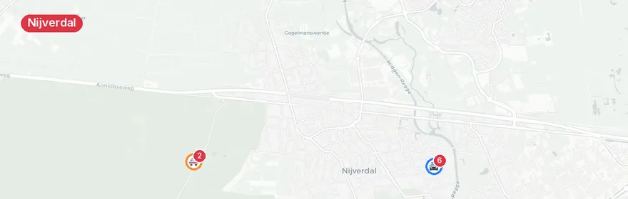 Kaart van Steekincident Ijsselstraat, Nijverdal