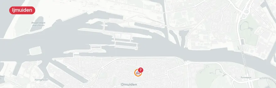 Kaart van Meerdere ambulances naar Evertsenstraat Ijmuiden