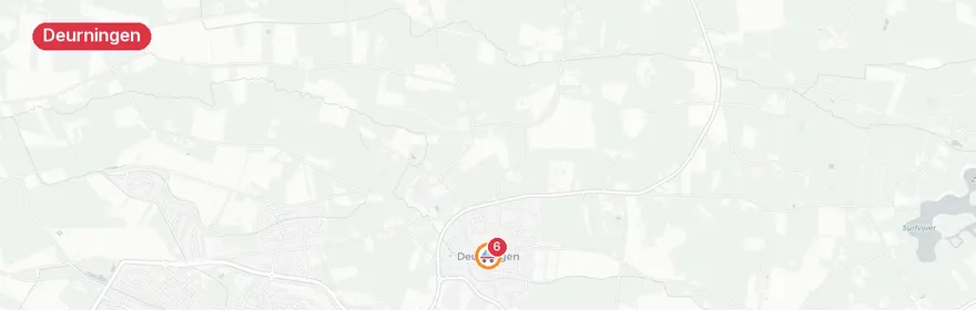 Kaart van Aanrijding A1 Deurningen, meerdere gewonden