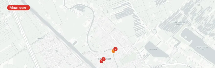 Kaart van Reanimatie op Straatweg Maarssen, traumahelikopter ingezet