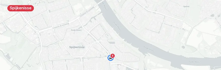 Kaart van Verkeersongeval met letsel Schenkelweg Spijkenisse