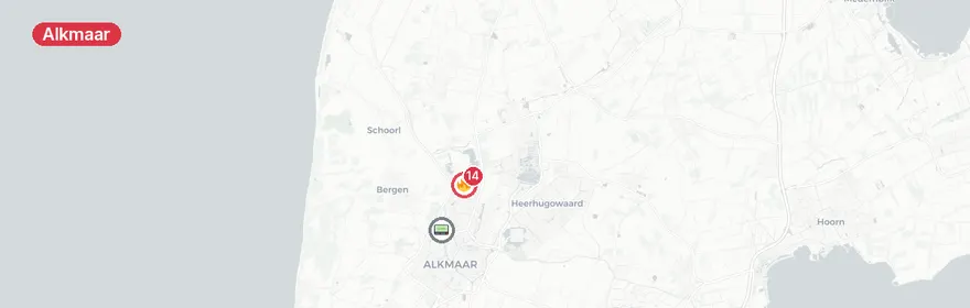Kaart van Woningbranden Penningweg en Braspenningstraat Alkmaar