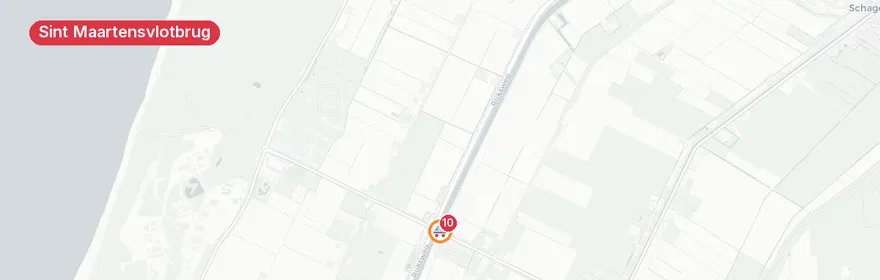 Kaart van Ernstig verkeersongeval N9 Sint Maartensvlotbrug