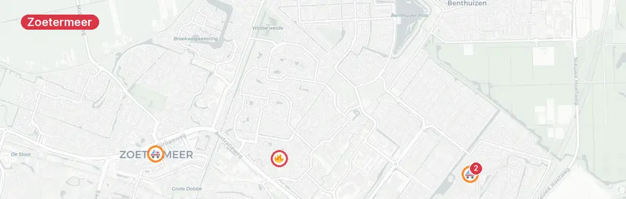 Kaart van Meerdere medische meldingen Oosterheemplein, Zoetermeer