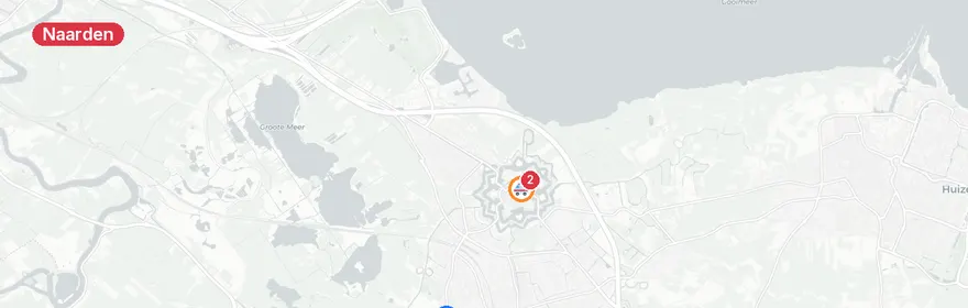 Kaart van Aanrijding met letsel Cort van der Lindenlaan Naarden