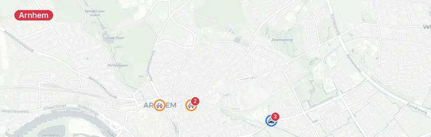 Kaart van Verkeersongeval IJssellaan Arnhem