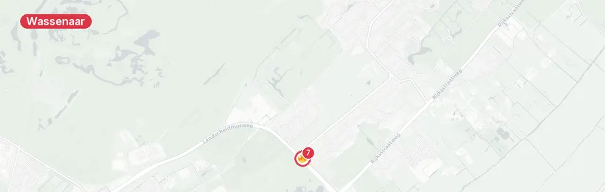 Kaart van Uitslaande woningbrand na blikseminslag Wittenburgerweg W...