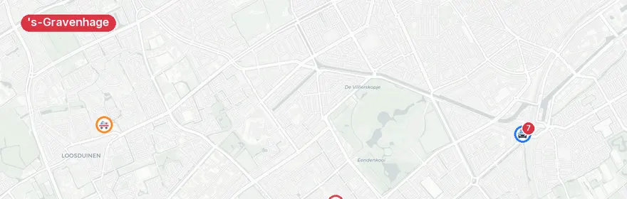Kaart van Verkeersingeval Troelstrakade, 's-Gravenhage