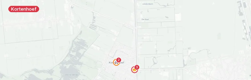 Kaart van Reanimatie Kerklaan Kortenhoef
