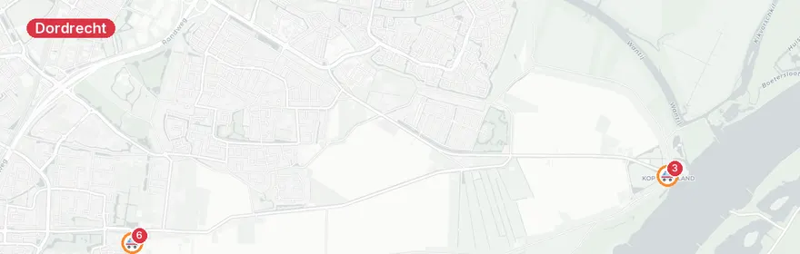 Kaart van Meerdere ambulances Schenkeldijk Dordrecht