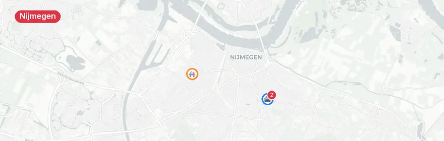 Kaart van Aanrijding Koolemans Beynenstraat Nijmegen