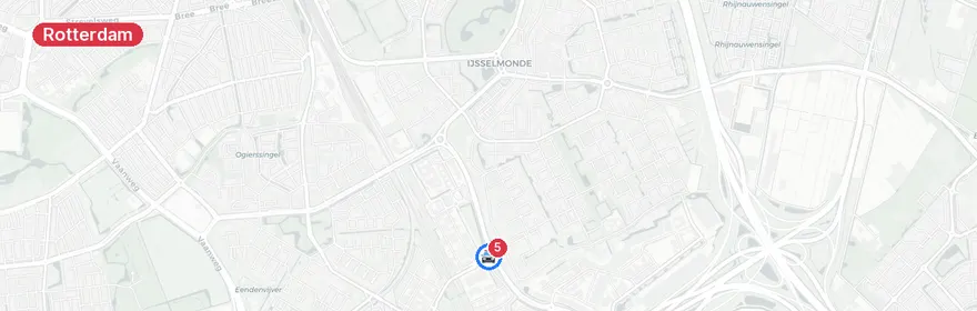 Kaart van Verkeersongeval met letsel Bergambachtstraat Rotterdam
