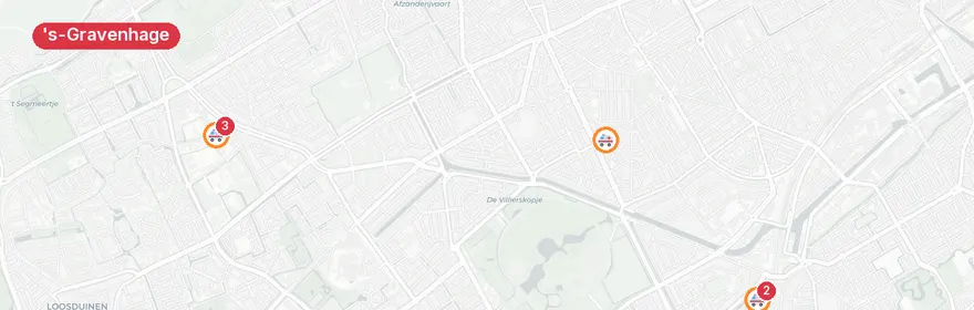 Kaart van Twee incidenten 's-Gravenhage, giftige stof en verkeerson...
