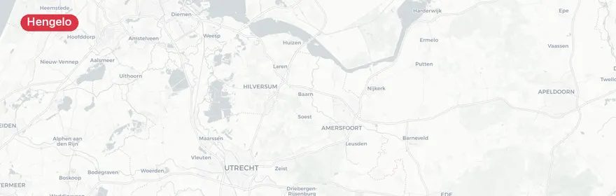 Kaart van Aanrijding A35 Hengelo, meervoudig letsel