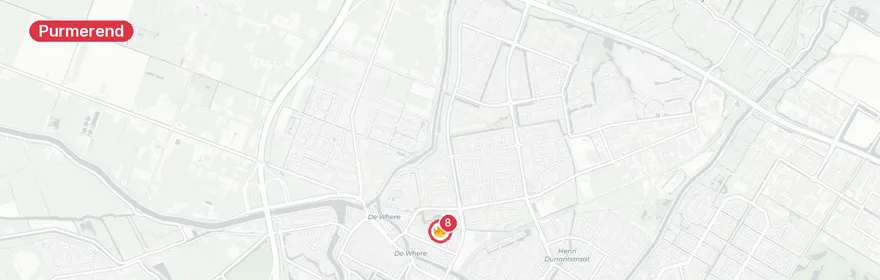 Kaart van Woningbrand Lambertus Huisengastraat Purmerend