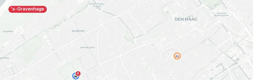Kaart van Zwaar verkeersongeval Oude Haagweg, Den Haag