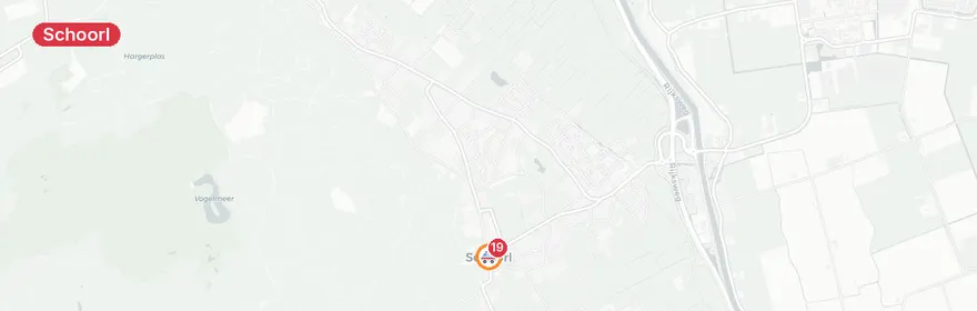 Kaart van Ernstig verkeersongeval vier voertuigen N9 Schoorl