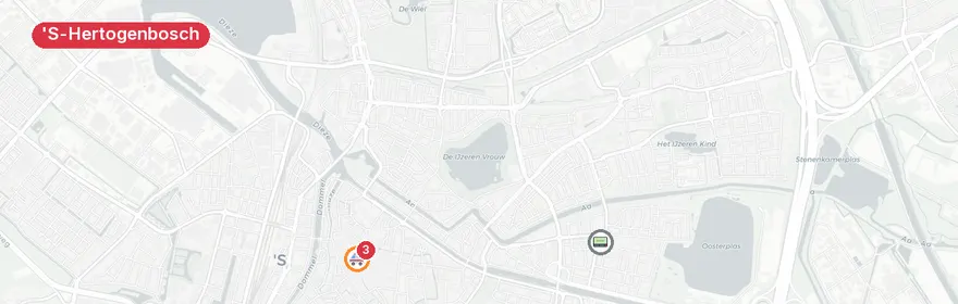 Kaart van Verkeersongeval Rivierenplein, 's-Hertogenbosch
