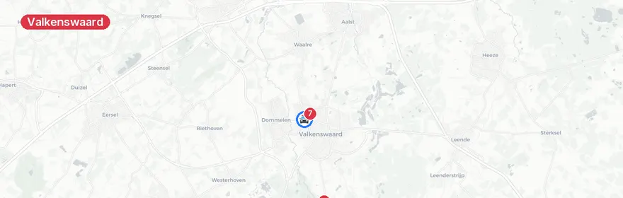 Kaart van Ernstig verkeersongeval Tienendreef Valkenswaard