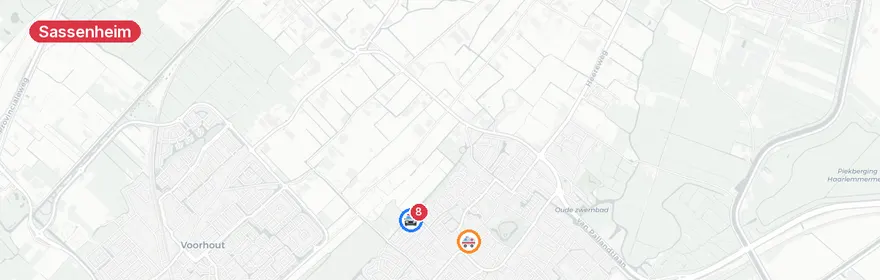 Kaart van Verkeersongeval met letsel Maximalaan Sassenheim