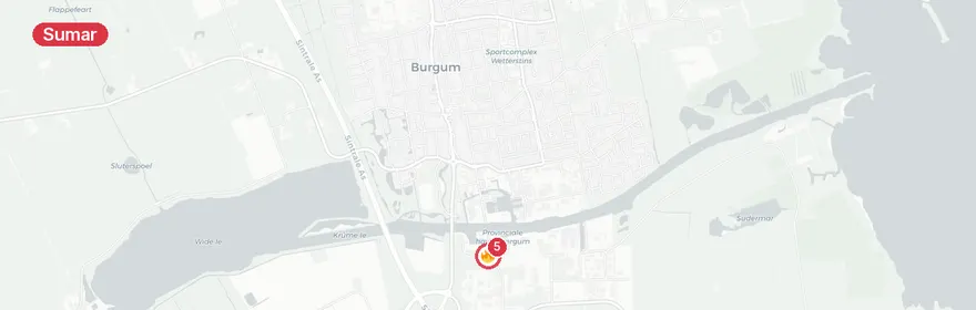 Kaart van Brand transformatorhuis Damsingel Sumar