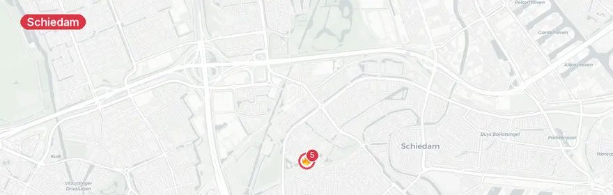 Kaart van Reanimatie Dr Schaepmansingel Schiedam