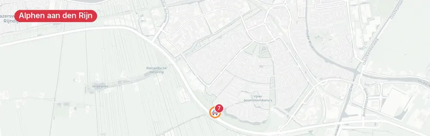 Kaart van Persoon te water Zegerplas Alphen aan den Rijn