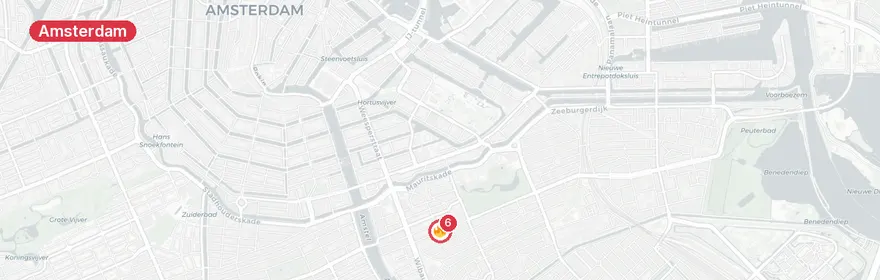 Kaart van Verkeersongeval met letsel Eerste Oosterparkstraat Amsterdam
