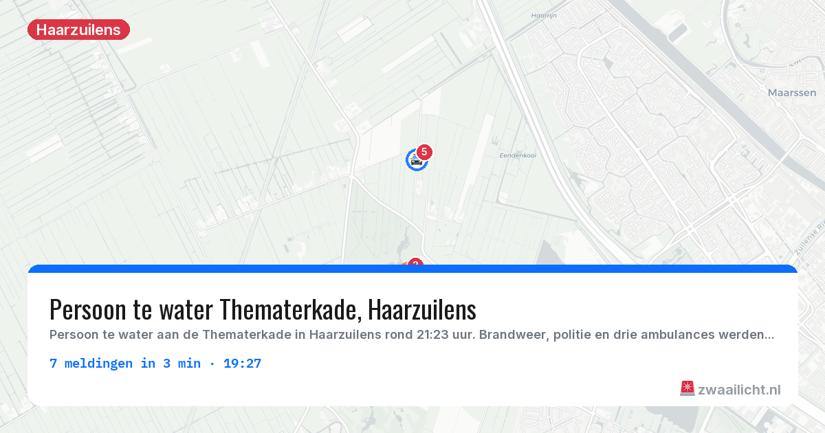 Kaart van de activiteitspiek bij Haarzuilens