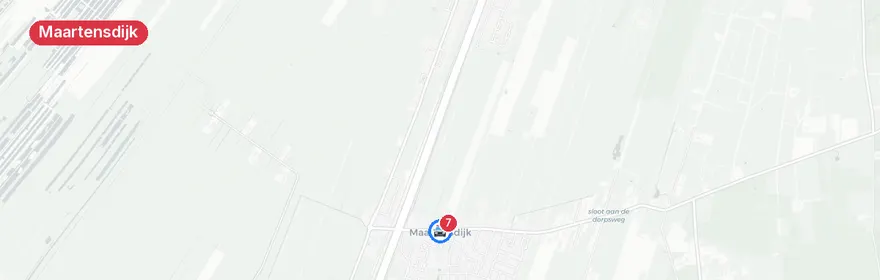 Kaart van Auto te water A27 Maartensdijk
