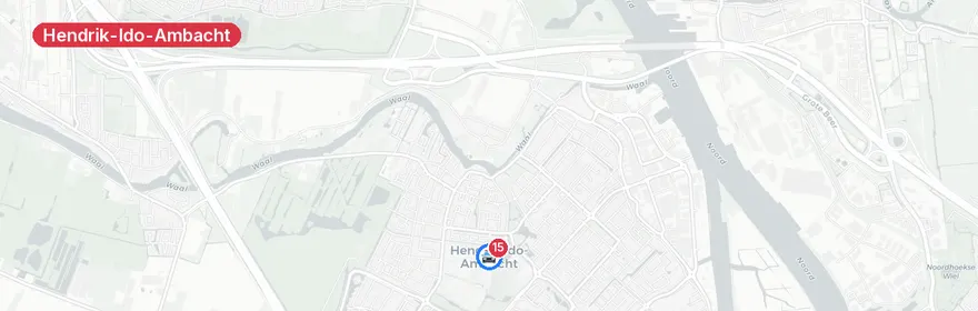 Kaart van Verkeersongeval A16, Hendrik-Ido-Ambacht