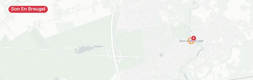 Kaart van Verkeersongeval met letsel op Kanaaldijk Zuid Son en Breugel