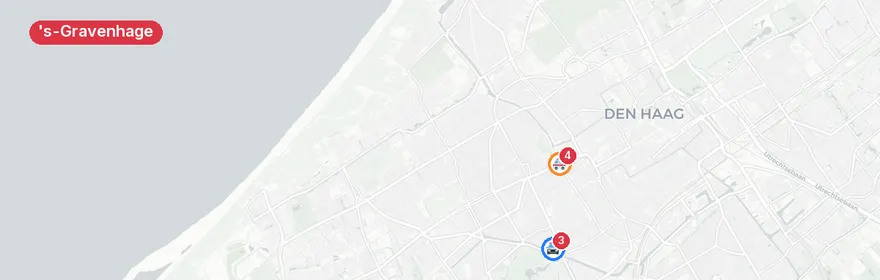 Kaart van Groot verkeersongeval Loosduinsekade, 's-Gravenhage