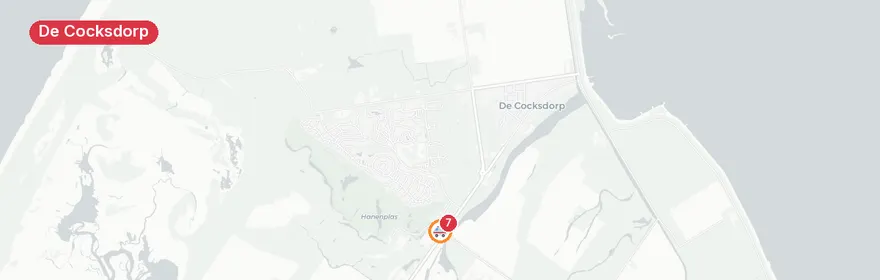 Kaart van Ernstig verkeersongeval Postweg De Cocksdorp