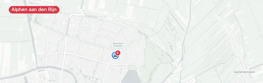 Kaart van Ernstig verkeersongeval President Kennedylaan Alphen aan...