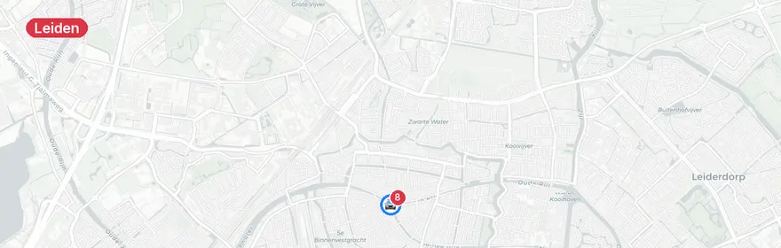 Kaart van Verkeersongeval A4 bij Leiden