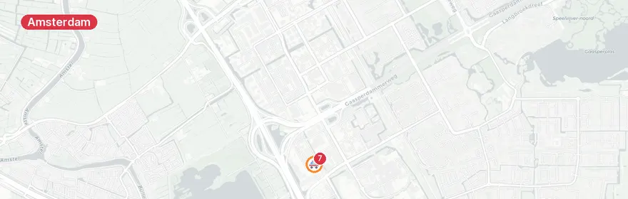 Kaart van Spoedeisende situatie Amstel, Amsterdam