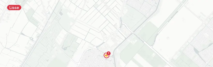 Kaart van Reanimatie Noorderkroon Lisse, minderjarige naar ziekenhuis