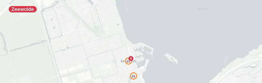 Kaart van Vrachtwagen op zijkant Ganzenweg Zeewolde