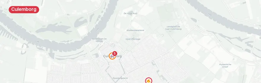 Kaart van Reanimatie Ter Weijdelaan Culemborg