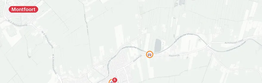 Kaart van Dodelijk verkeersongeval N228 Montfoort