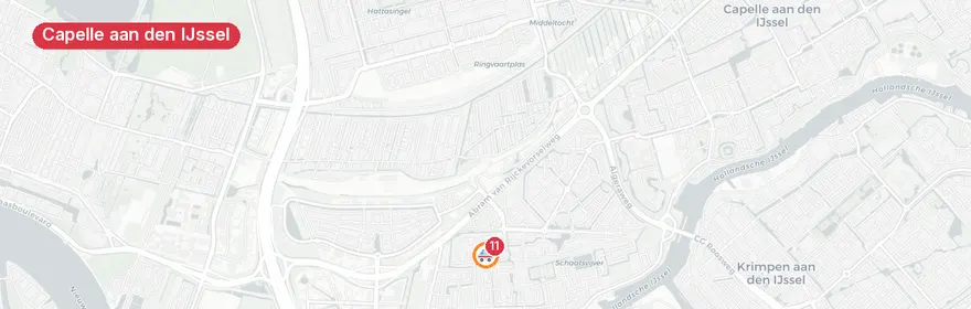Kaart van Reanimatie Verdistraat Capelle aan den IJssel