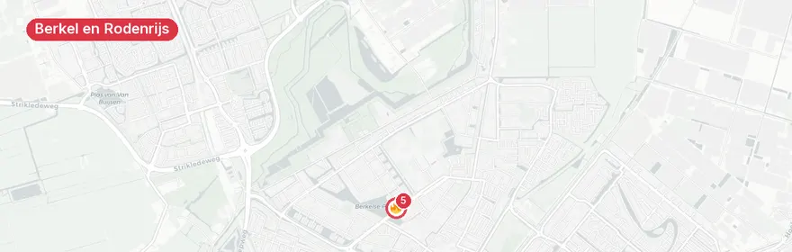 Kaart van Reanimatie Rivierenstraat Berkel en Rodenrijs