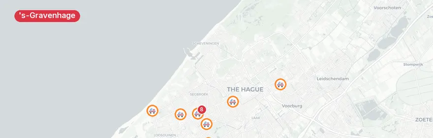 Kaart van Verkeersongeval Thorbeckelaan, Den Haag
