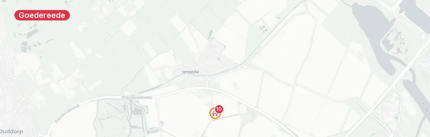 Kaart van Ernstig verkeersongeval Oude Westerloosedijk Goedereede