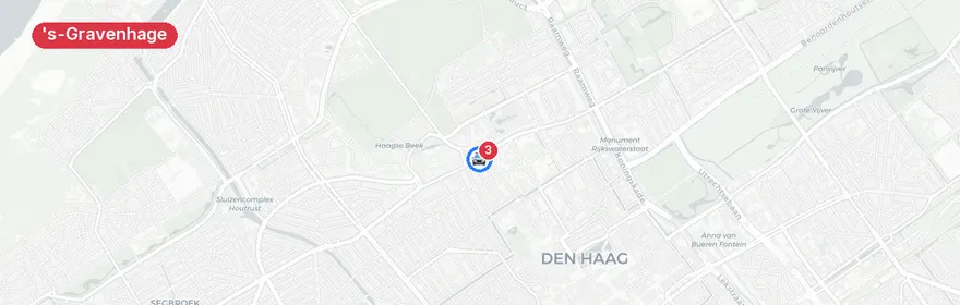 Kaart van Verkeersongeval Laan van Meerdervoort, 's-Gravenhage