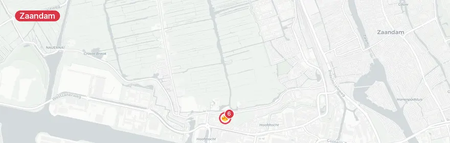 Kaart van Reanimatie Westzanerdijk Zaandam